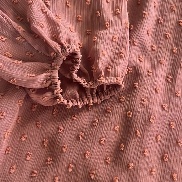 Fall rusty long sleeve flowing dress - Picture 7 of 11